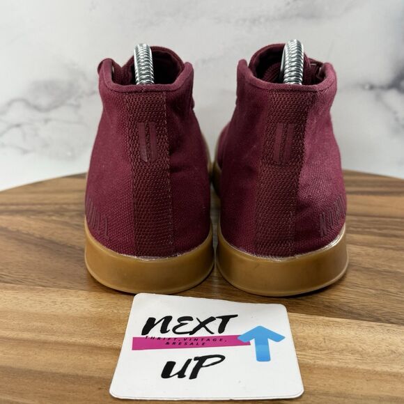 Women’s size 7.5-NOBULL Mid Canvas Trainer Cabernet Red Gum Sole Cross Fit Gym - Picture 4 of 9